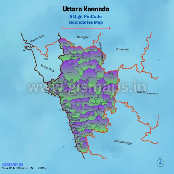 Uttara_Kannada_PincodeBoundary_Map